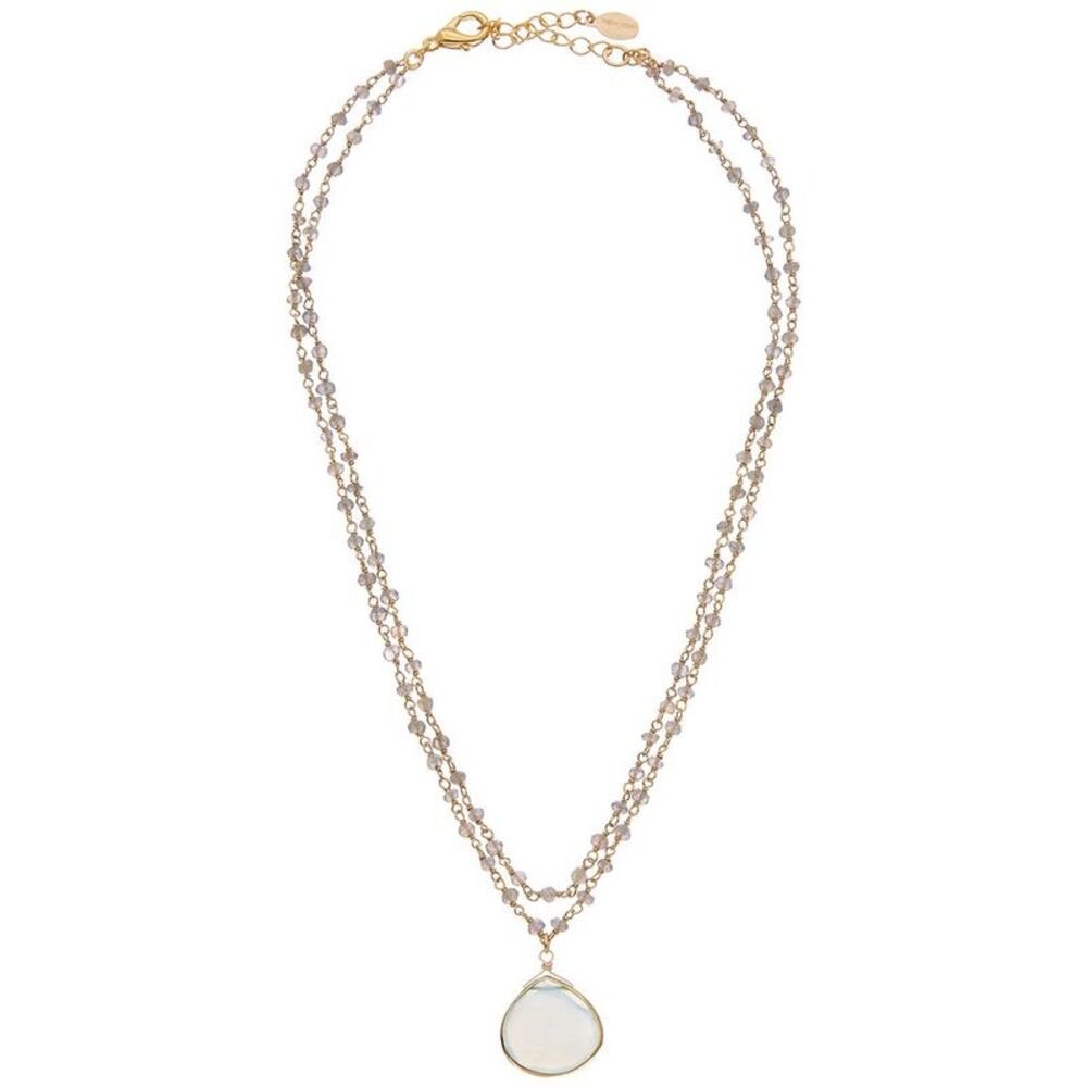 Rachel Reinhardt 14K Over Silver Gemstone Necklace